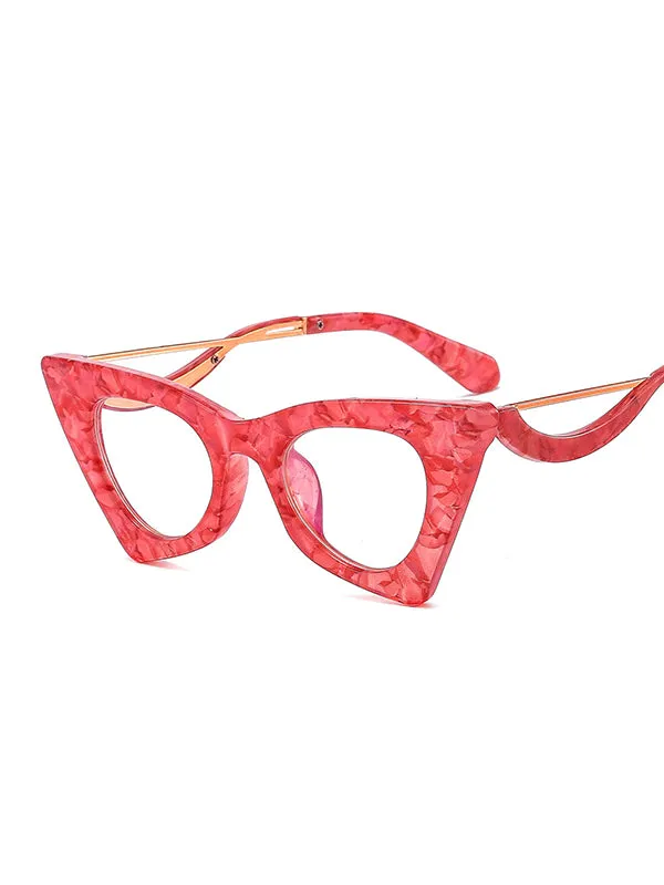 Sun-Protection Geometric Hollow Sunglasses Accessories