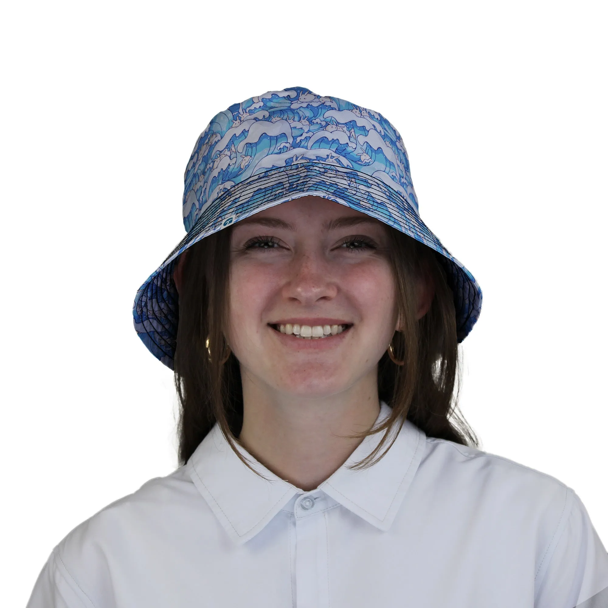 Surfer Bunnies Anime Bucket Hat