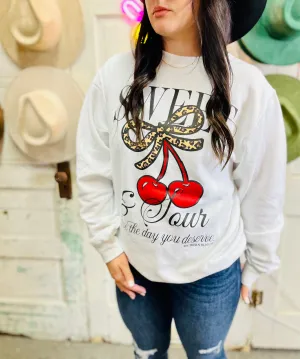 Sweet and sour sweatshirt