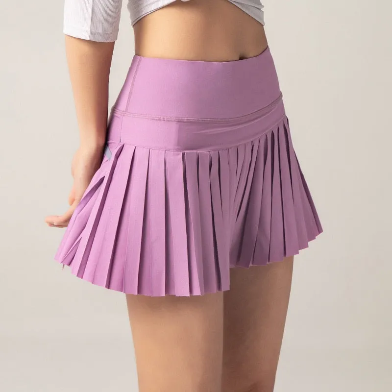 Tennis Skirt Women Pleated Golf Athletic Skorts Mini Summer Sport Skirt Pants Fitness Gym Activewear Workout Running Shorts