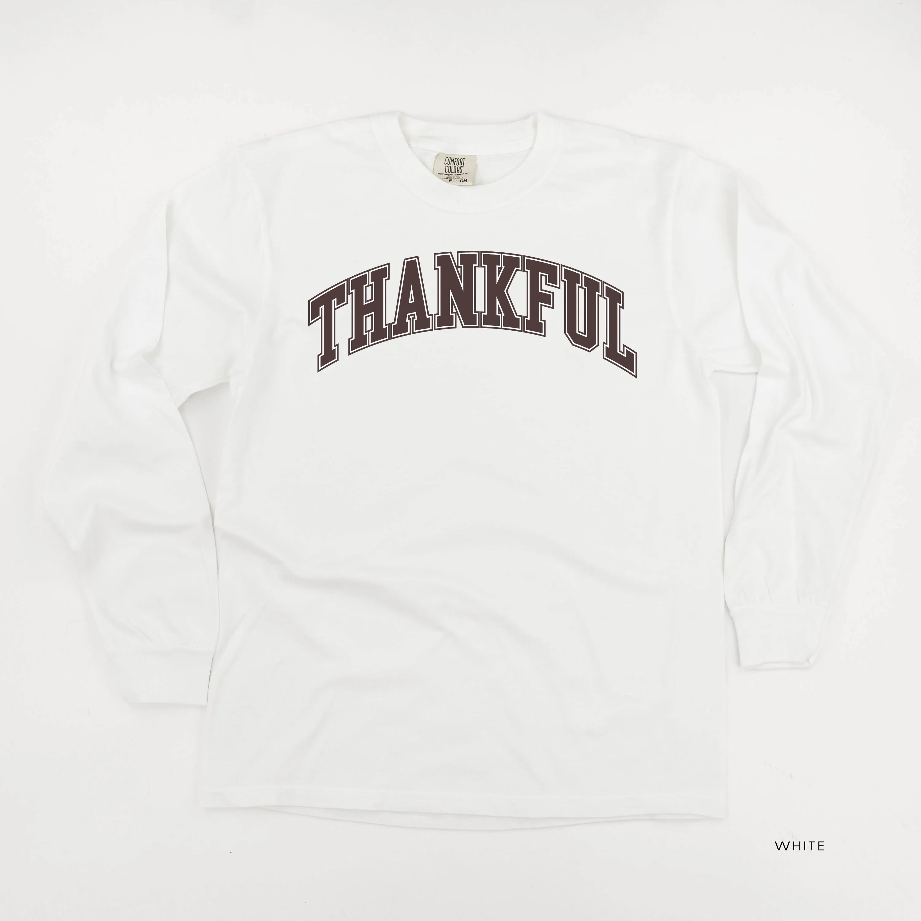 Thankful (Arched) - LONG SLEEVE Comfort Colors Tee