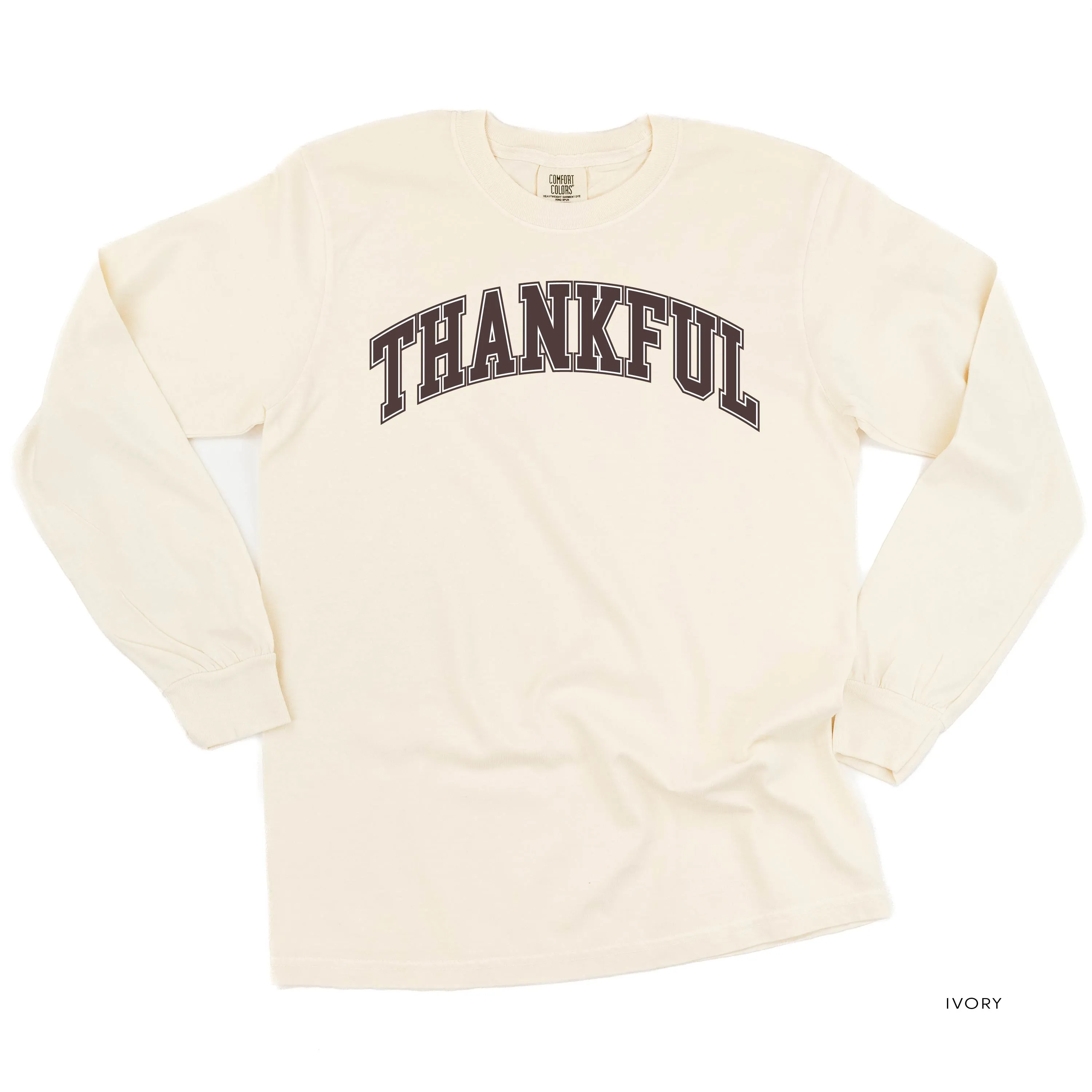 Thankful (Arched) - LONG SLEEVE Comfort Colors Tee