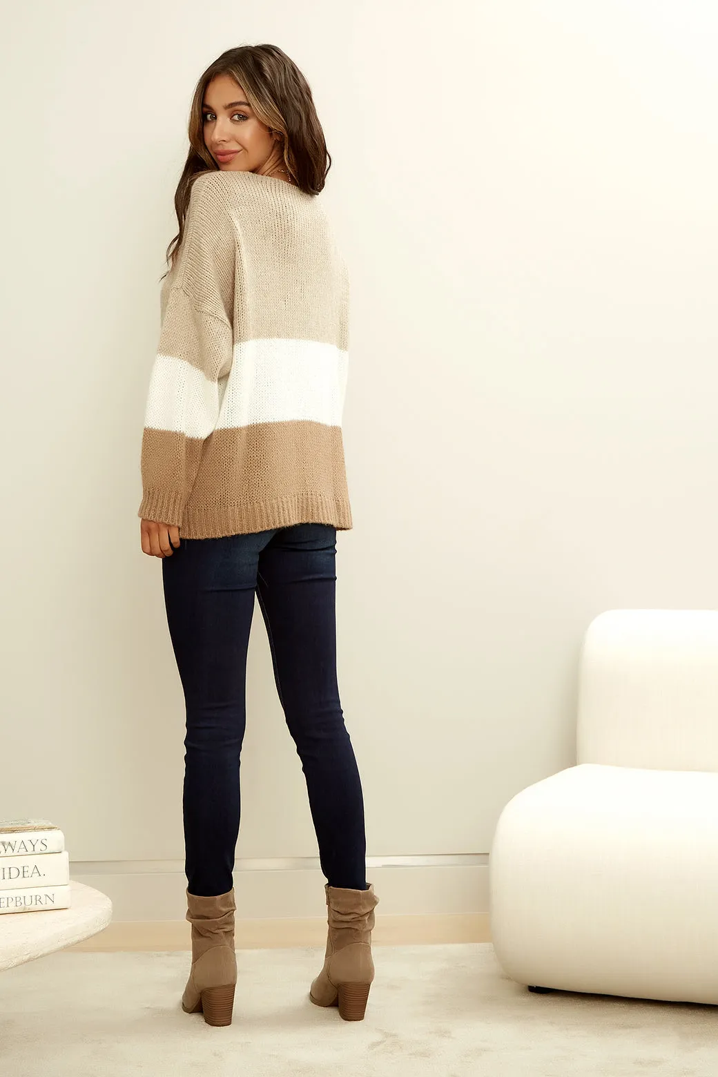The Cozy 3 Stripe Sweater