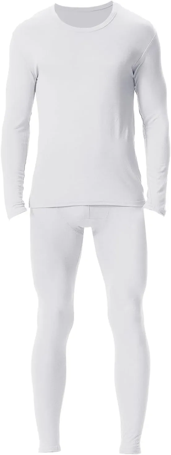 Thermal Underwear for Men Long Johns Simple Solid Color Thick Thermal Underwear Set Leggings Base Layer Cold Weather