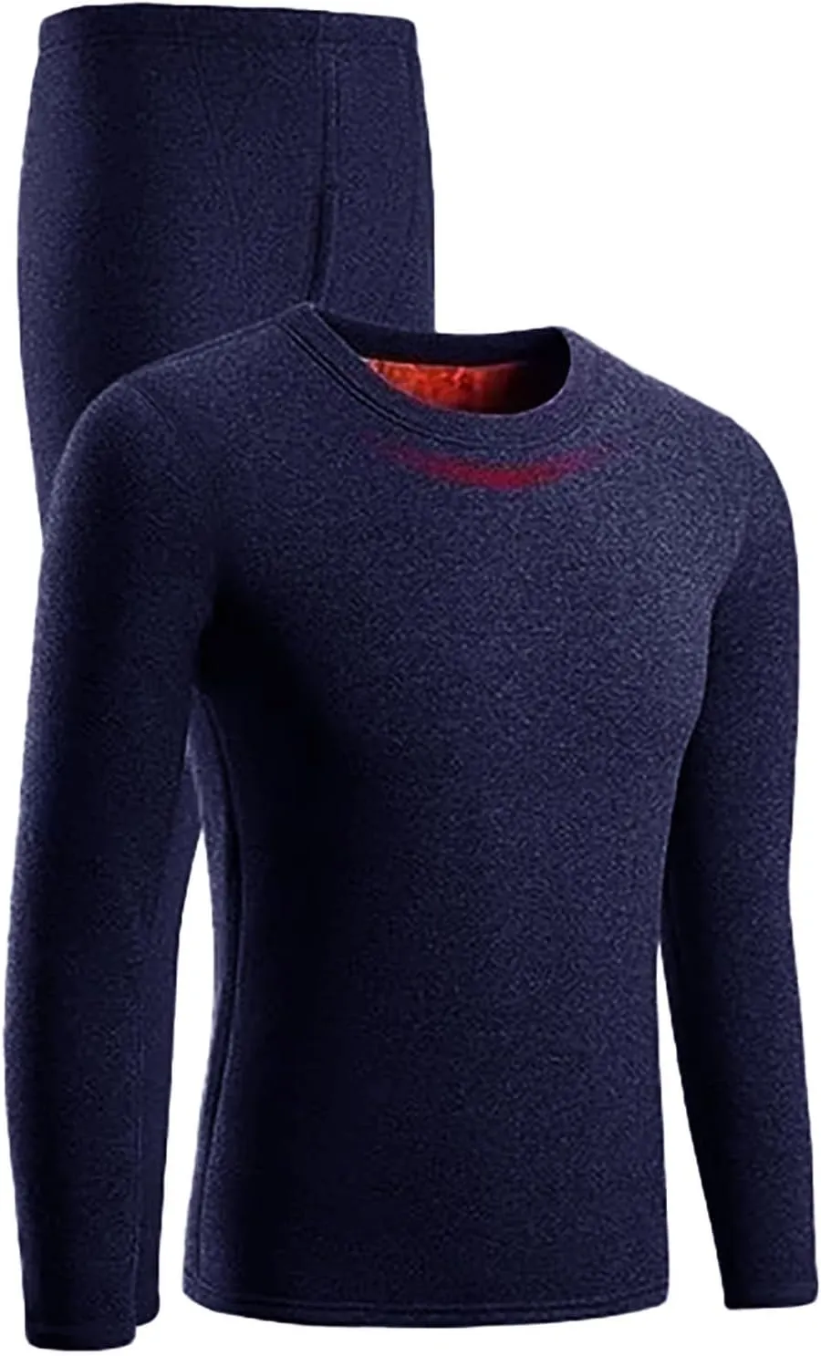 Thermal Underwear for Men Men's Thermal Underwear Set Lined Long Thermal Underwear Winter Warm Base Layer Top