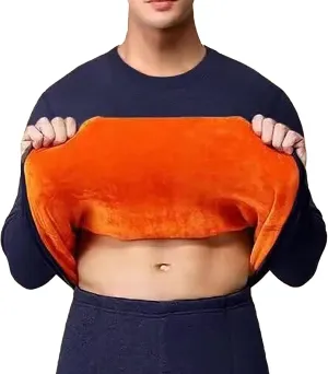 Thermal Underwear for Men Men's Thermal Underwear Set Lined Long Thermal Underwear Winter Warm Base Layer Top