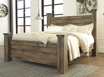 Trinell Casual Master Bedroom King Poster Footboard