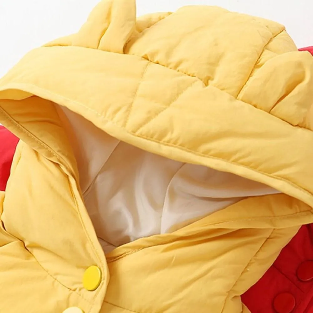 Unisex Cute Ear Hooded Solid Outerwear Boys Boutique Clothing Wholesale