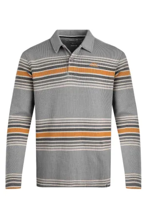 Weird Fish M Limestone Caudale Heavyweight Stripe Rib Rugby Shirt