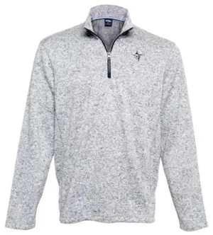 White Water Medium Grey Block Island Polar Fleece 1/4 Zip Pullover Shirt