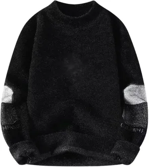 Winter Sweater Men's Half-high Collar Knit Sweater Undershirt