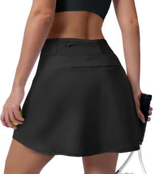Women's Athletic Tennis Skirts with Pockets Golf Built-in Skorts Skirts for Women for Sports Running Training