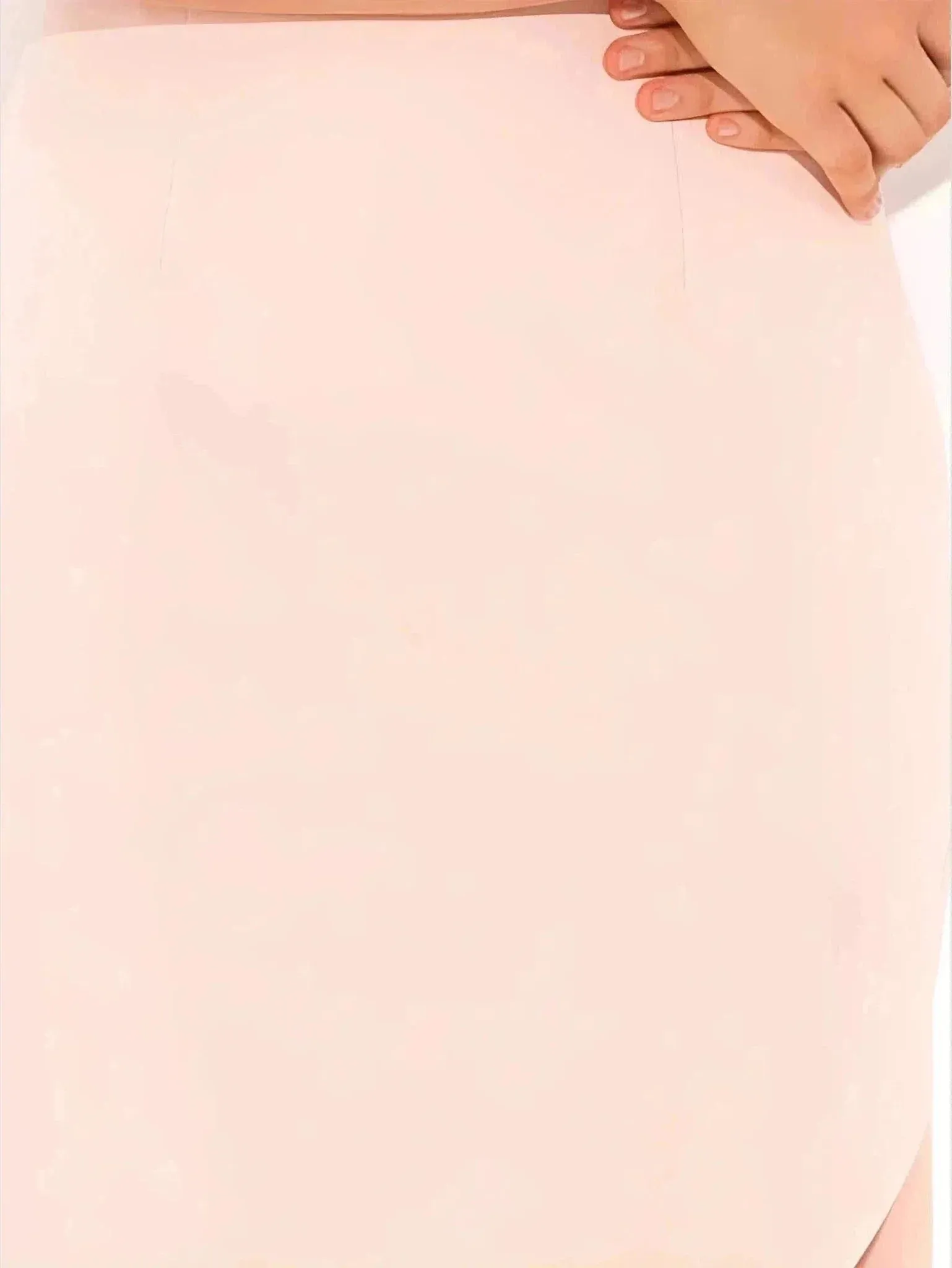 Women’s Blush Chameleon Skirt | High-Quality Fabric Blend | Asymmetric Hem & Curve-Hugging Fit | One Posh Closet