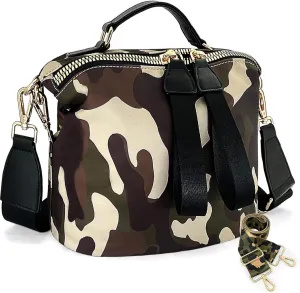 Women's Crossbody Bag - Soft Cloth Shoulder Bag, Lightweight Waterproof Purse, Stylish Slash-Proof Casual Bag