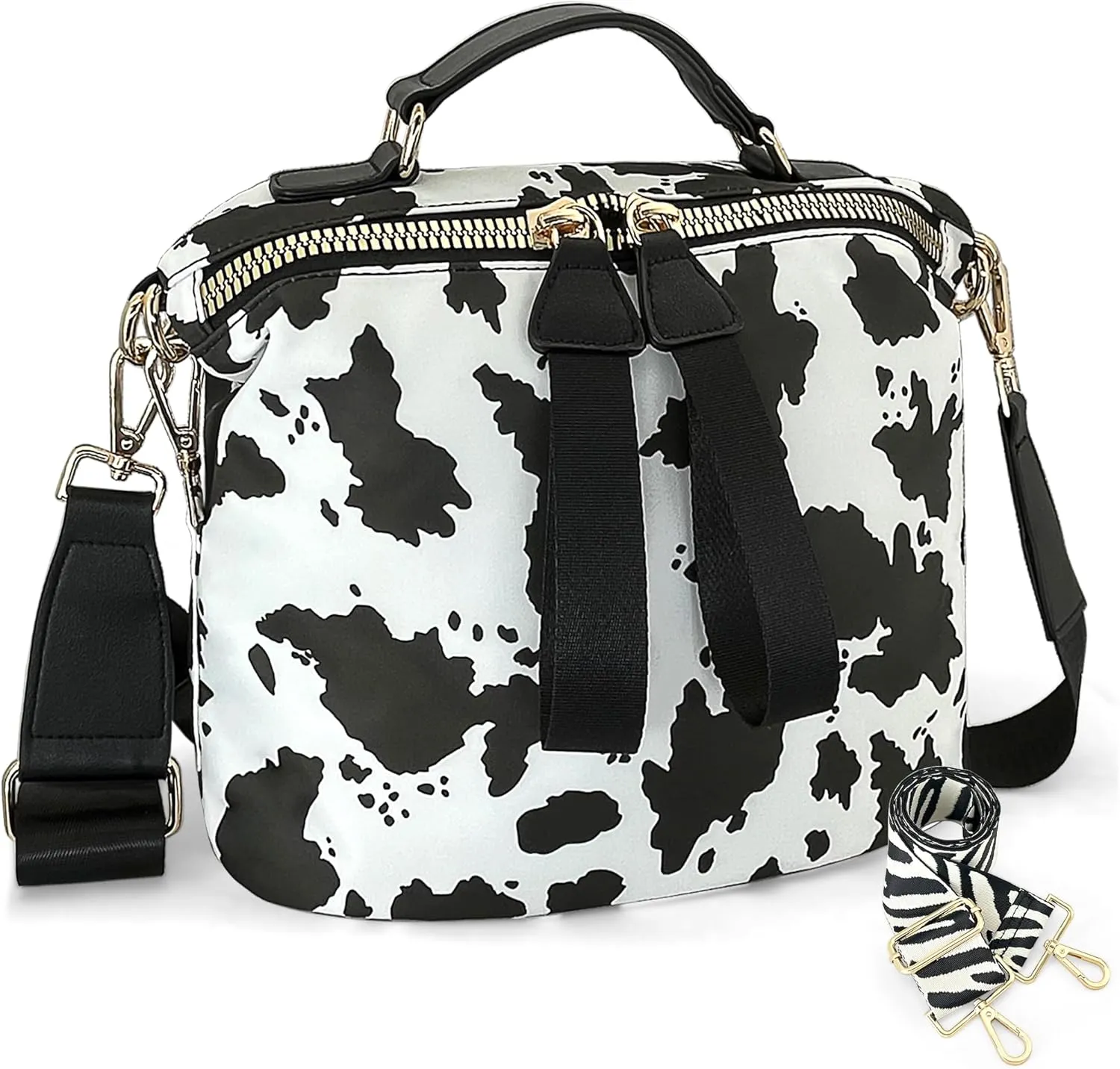 Women's Crossbody Bag - Soft Cloth Shoulder Bag, Lightweight Waterproof Purse, Stylish Slash-Proof Casual Bag