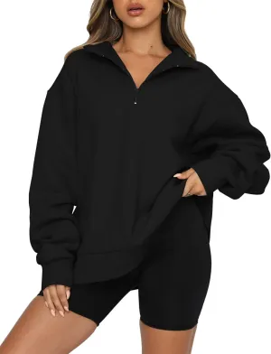 Womens Fashion Hoodies & Sweatshirt Pullover Fall Fashion 2024 Teen Girls Half Zip Winter Warm Top