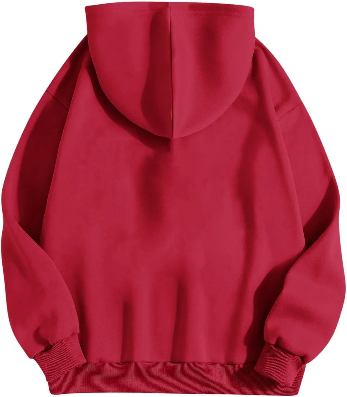 Womens Hoodies Oversized Sweatshirt Casual Fleece Pullover Top Solid Color Soft Hoodie With Pocket 2024 Fall Trendy Top