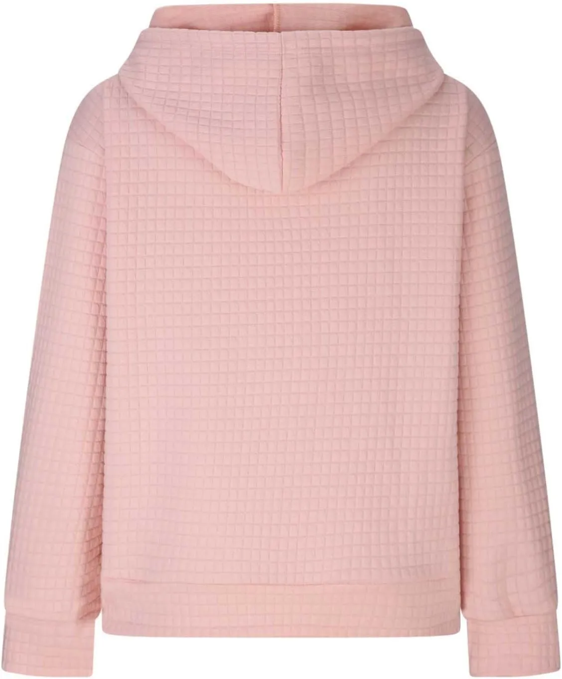 Womens Hoodies Pullover Quilted Long Sleeve Knit Oversized Sweatshirt Fall Drawstring Hooded Sweatshirts with Pocket
