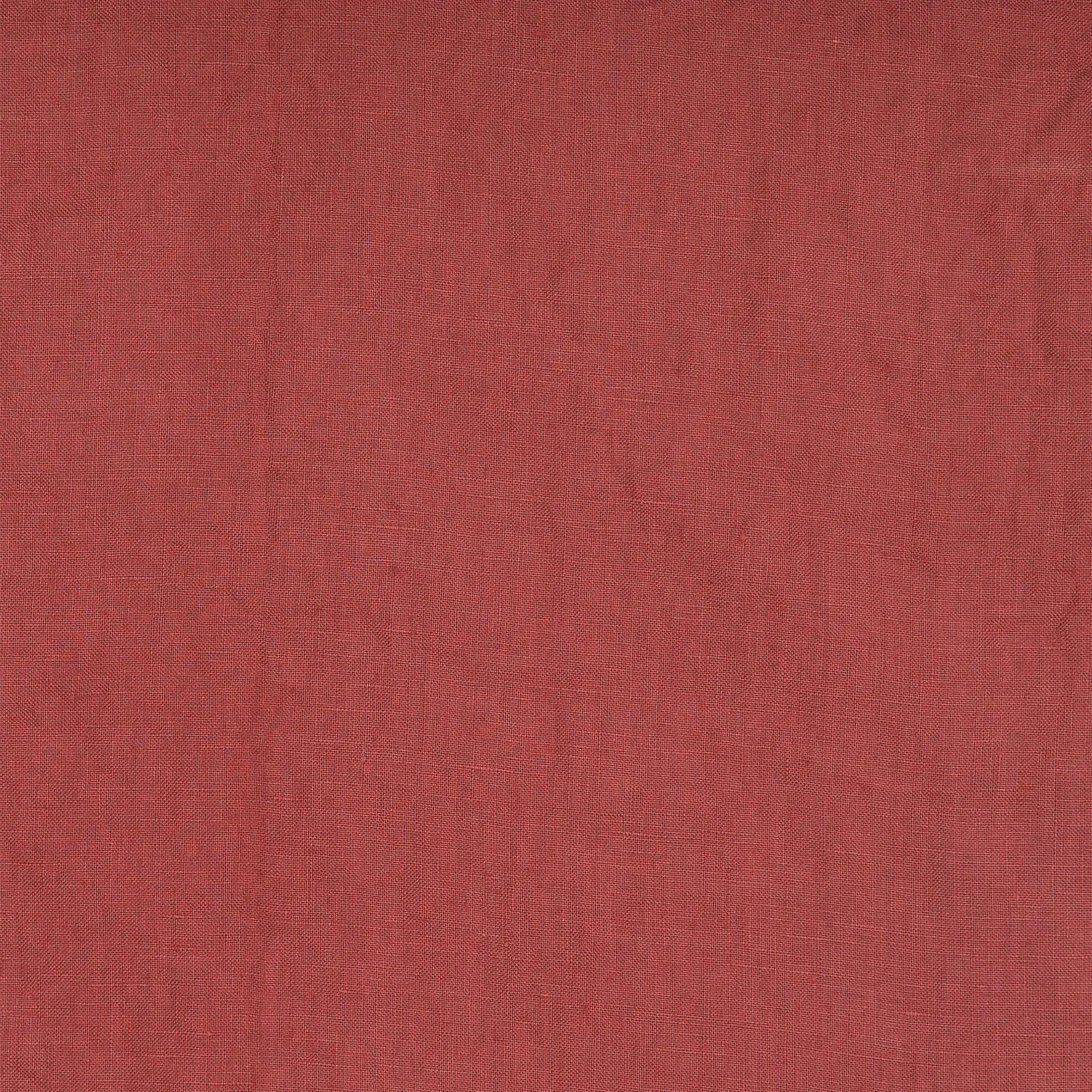 Women's linen shorts red brick - Luana