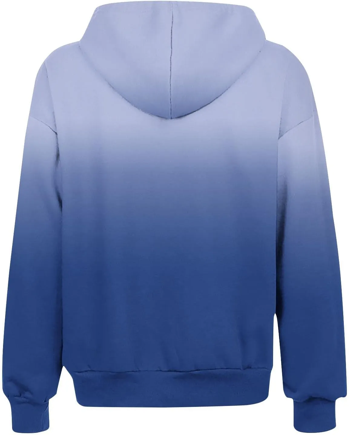 Womens Zip Up Hoodies Sherpa Lined Fleece Thermal Jacket Full Zip Long Sleeve Sweatshirts Gradient Color Shirts Coat