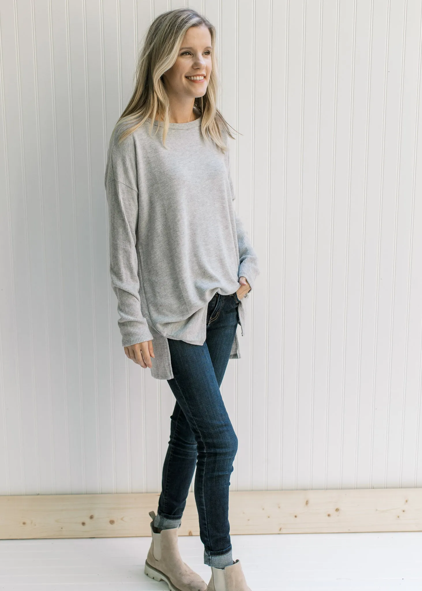 X Heather Gray Sweater