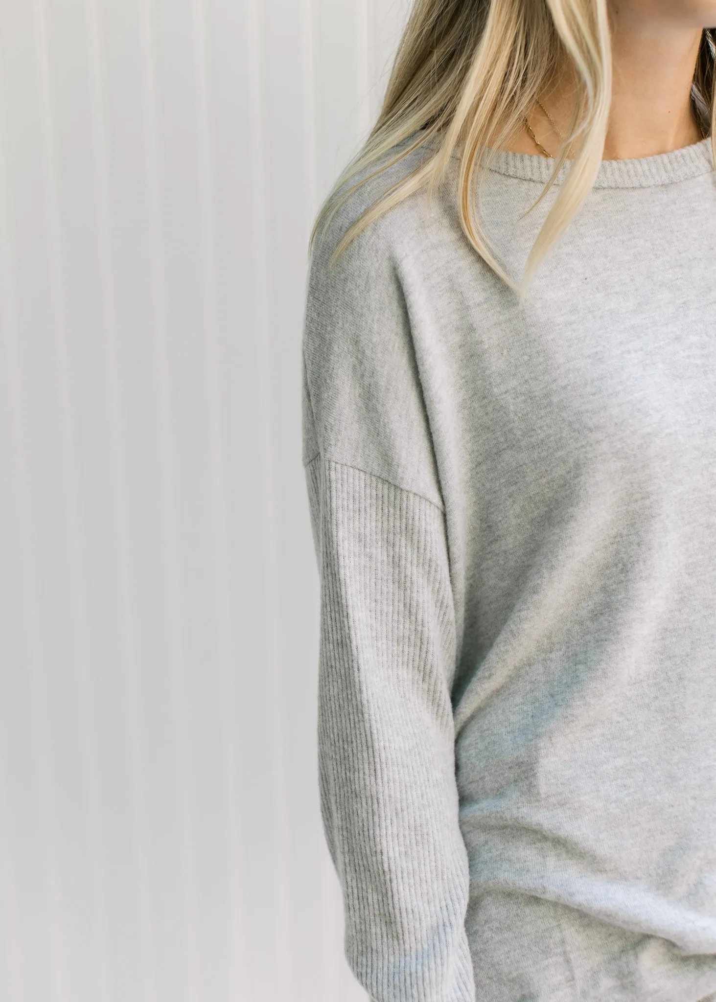 X Heather Gray Sweater