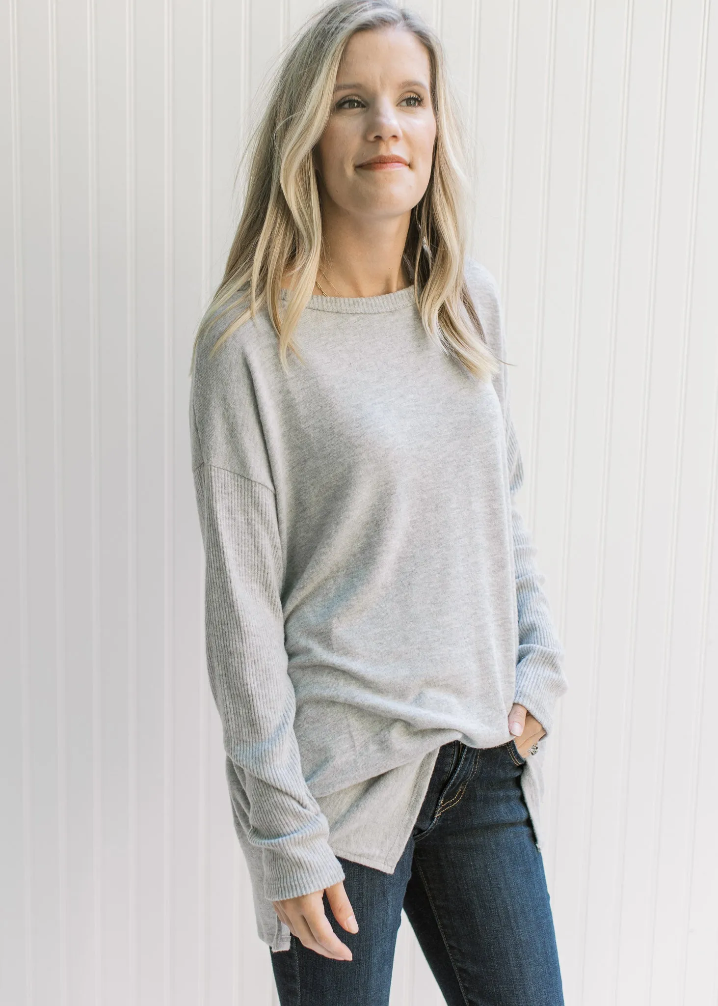 X Heather Gray Sweater