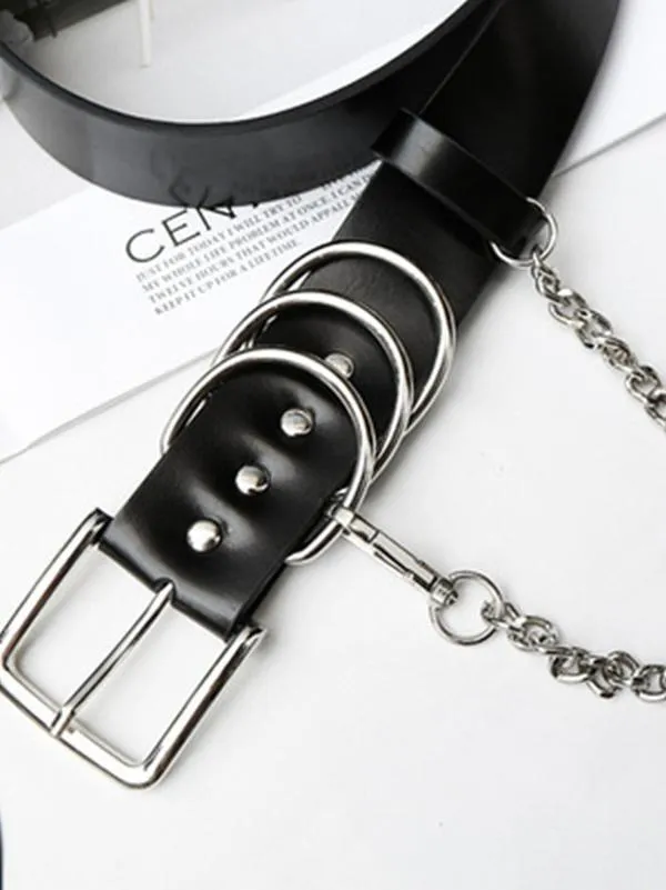 xakxx Metal Multi-Ring Chain Belt