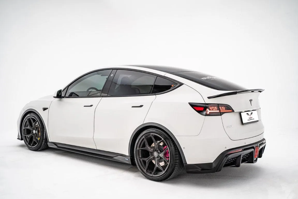 Yofer USA Loong Flames Max Side Skirts for Tesla Model Y / Performance 2021-ON PP