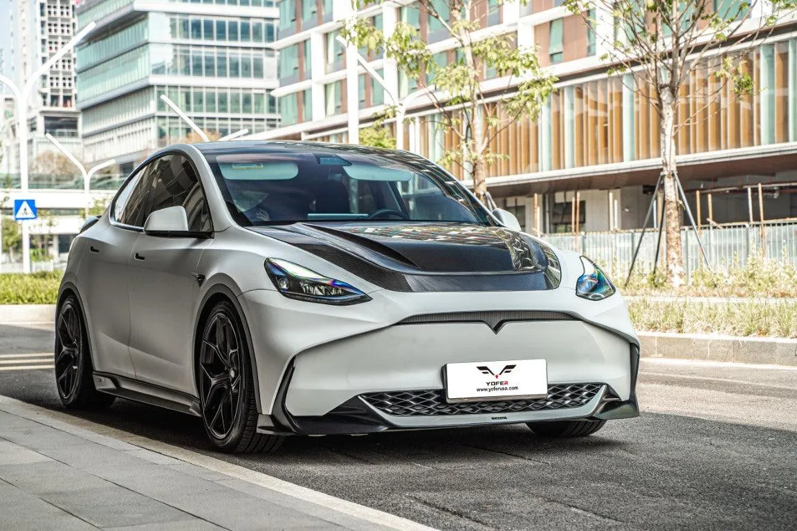 Yofer USA Loong Flames Max Side Skirts for Tesla Model Y / Performance 2021-ON PP