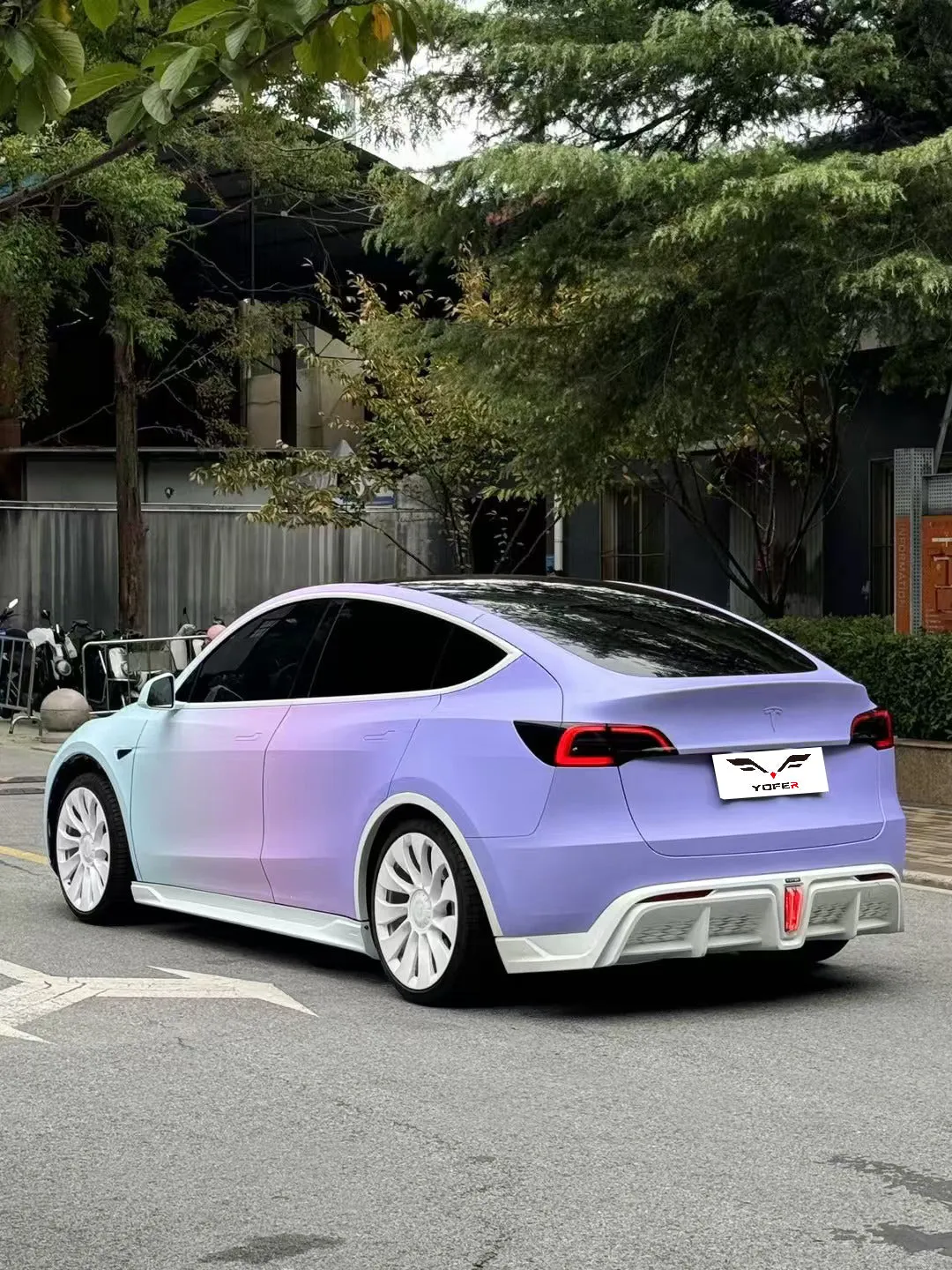 Yofer USA Loong Flames Max Side Skirts for Tesla Model Y / Performance 2021-ON PP