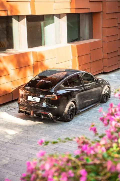 Yofer USA Loong Flames Max Side Skirts for Tesla Model Y / Performance 2021-ON PP